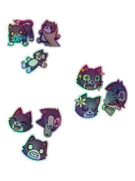 Salem Cat 3-Pack Sticker Bundle 01
