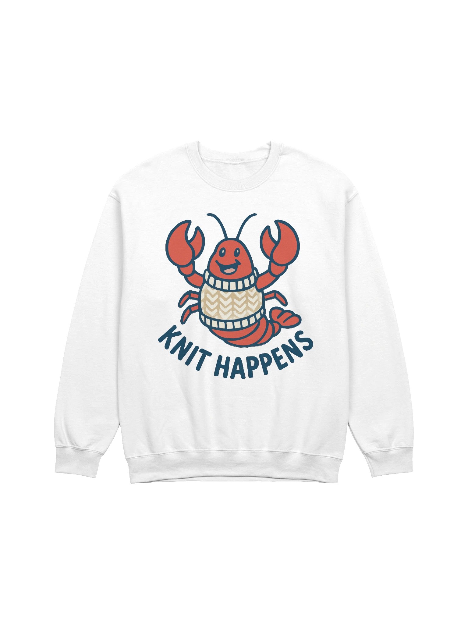 Sweater Claws Lobster Sweatshirt | Funny Knit Happens Unisex Pullover product image (2)