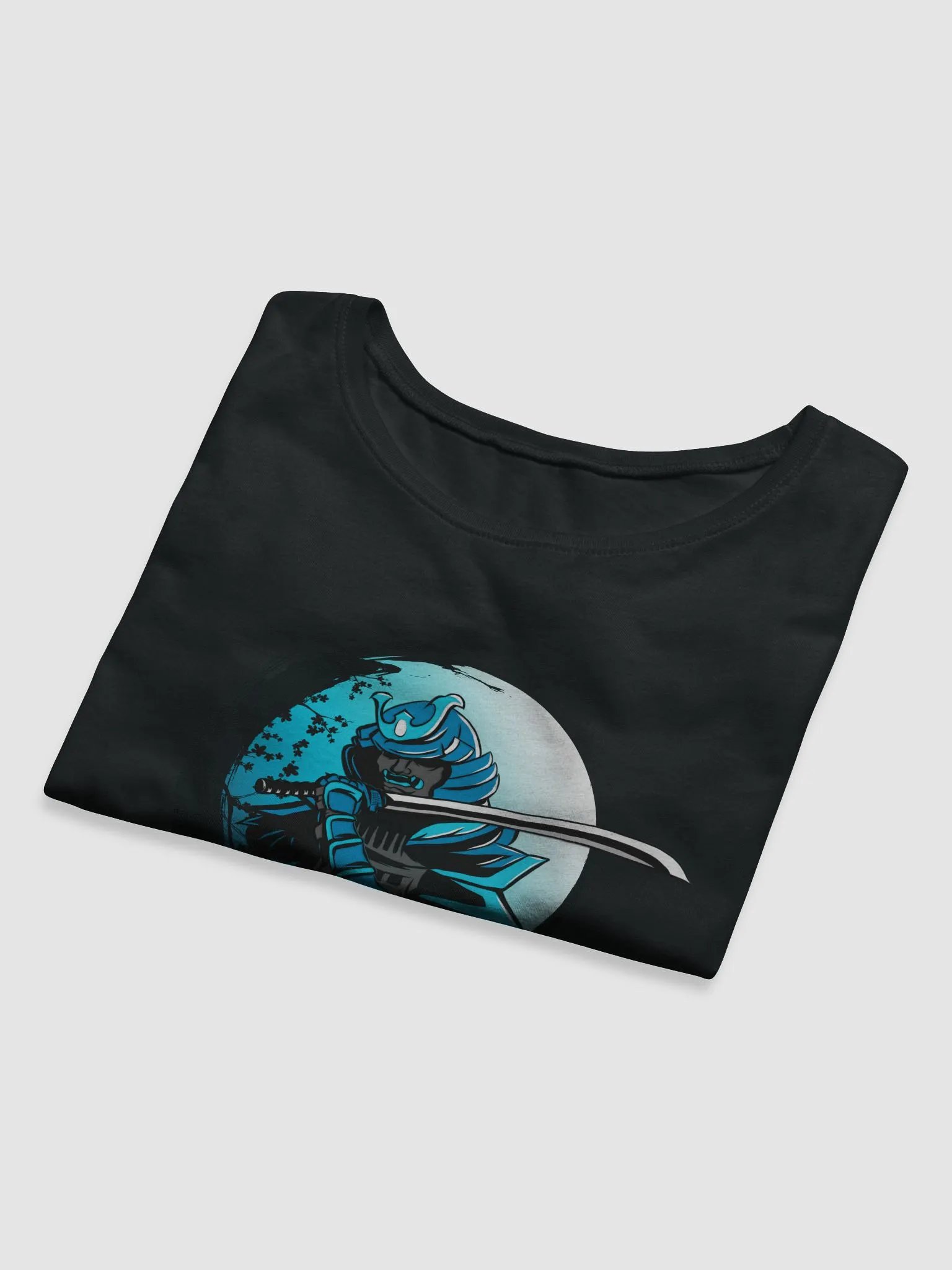 Moonlit Samurai Warrior Crop Tee product image (22)
