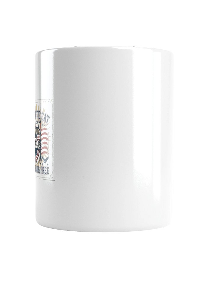Patriotic Cat White Glossy Mug product image (2)