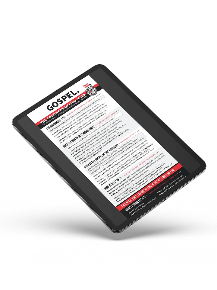 Digital GOSPEL. Card - 10-Lesson Guide to the Good News of King Jesus product image (1)