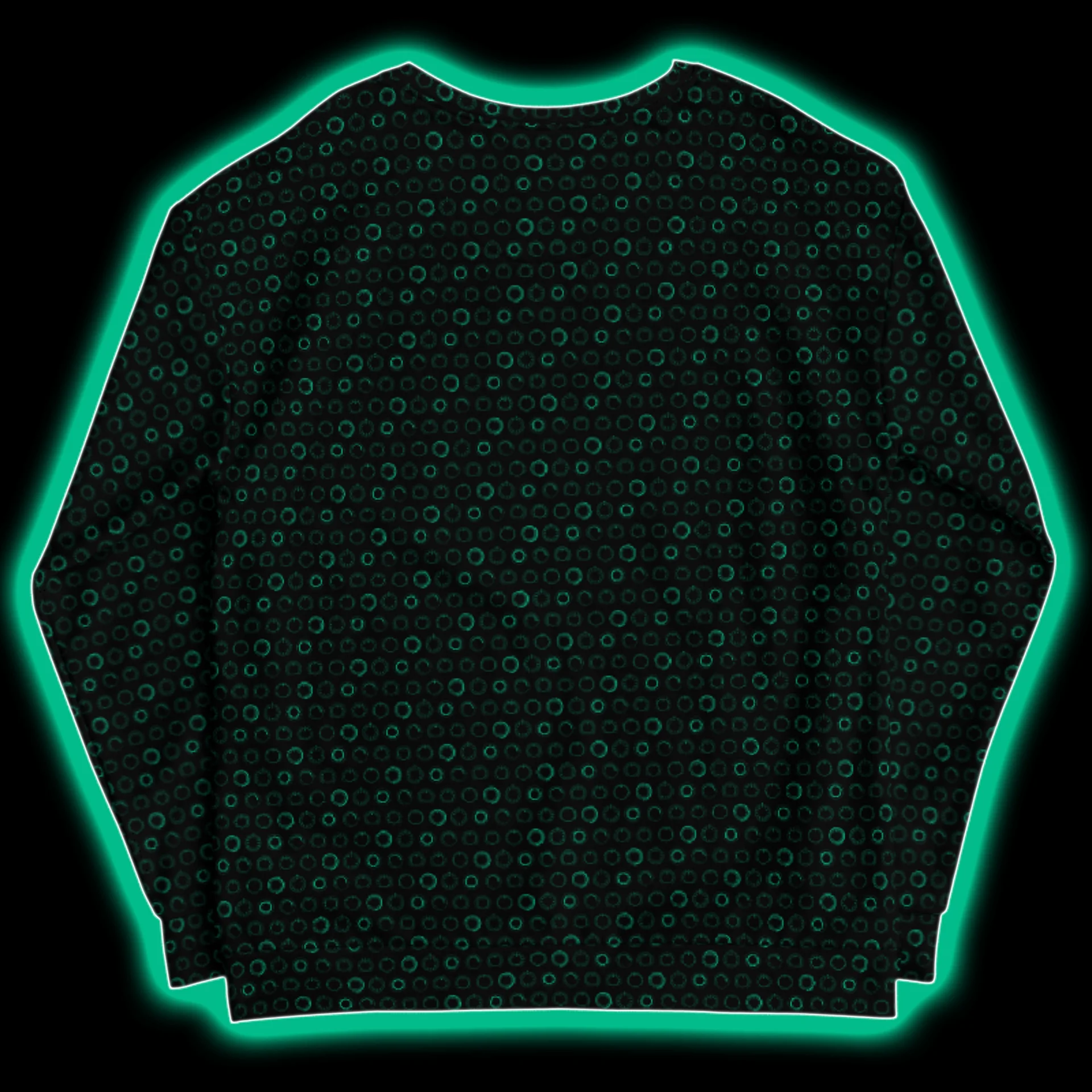 Synthesis Controls Sweatshirt - (7 Modular Synth Dials) BIOLUM product image (8)