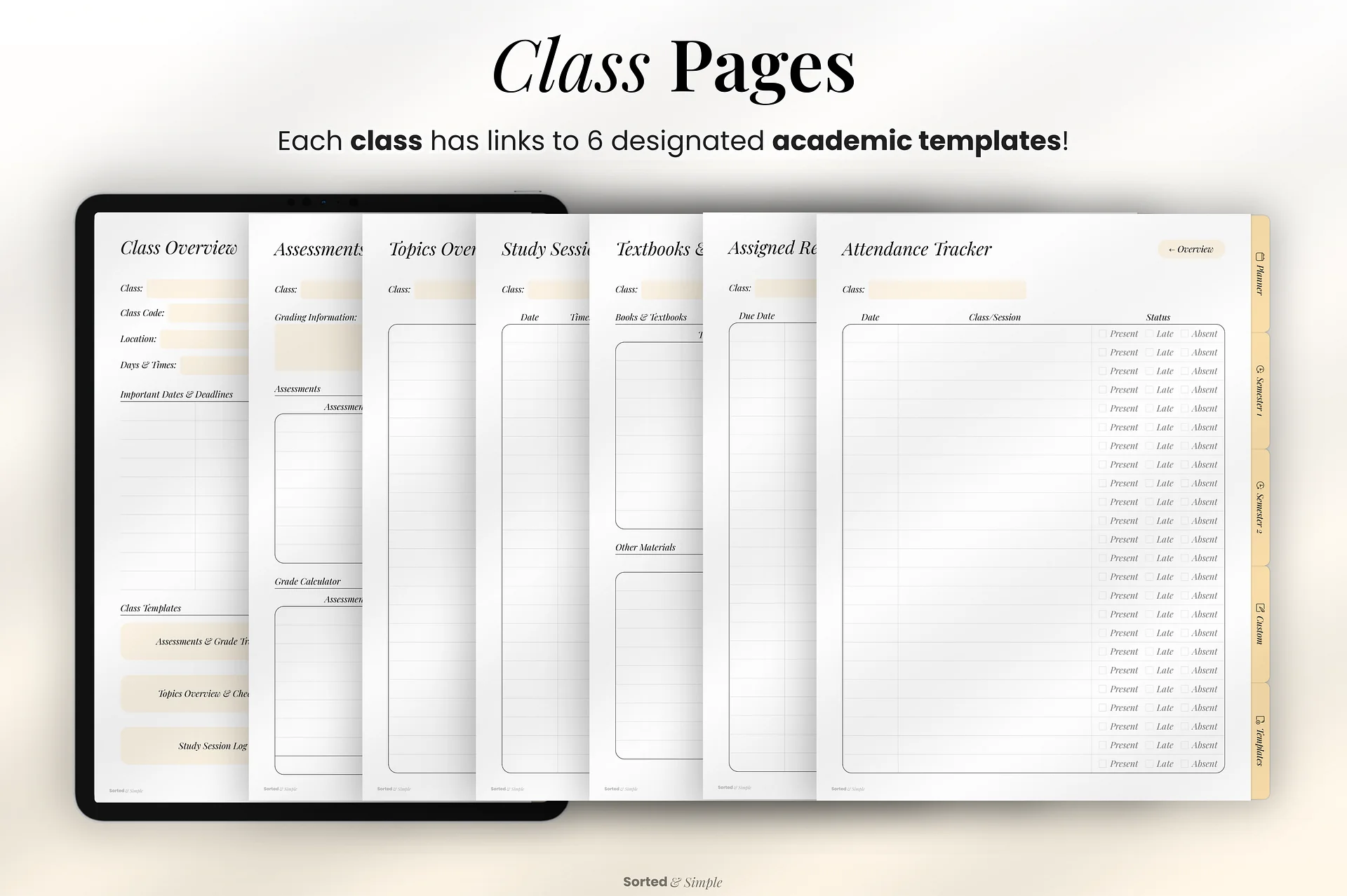 2026/2027 Student Planner - Soft Yellow product image (5)