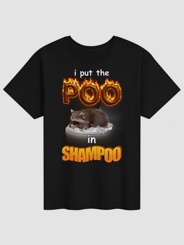 I put the poo in shampoo raccoon T-shirt product image (1)