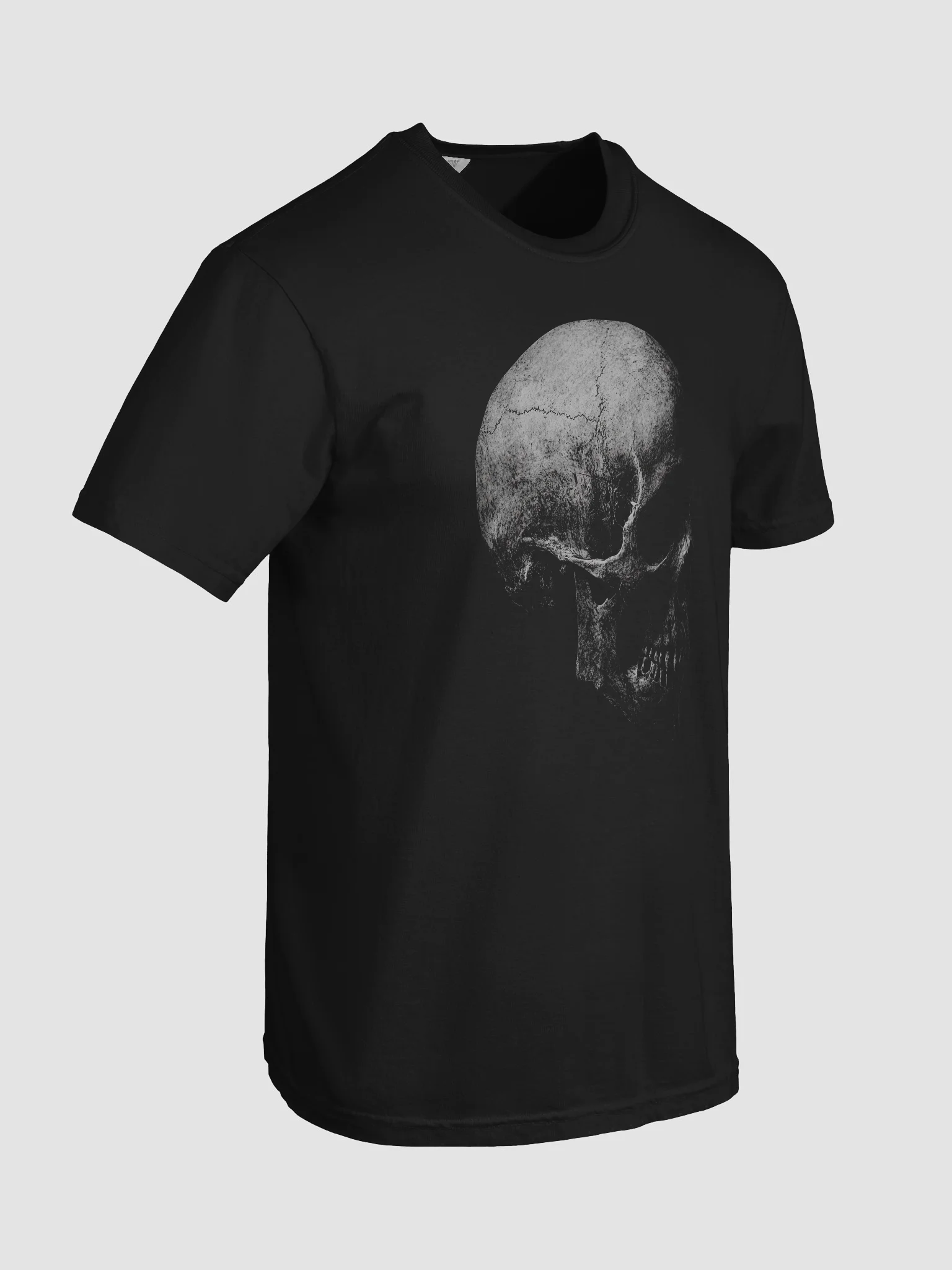 Cracked Skull Black Short-Sleeve Graphic T-Shirt product image (8)