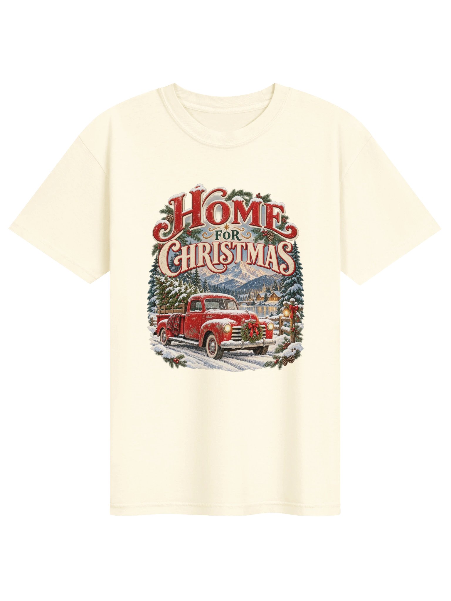 Home for Christmas Vintage Truck Tee product image (1)