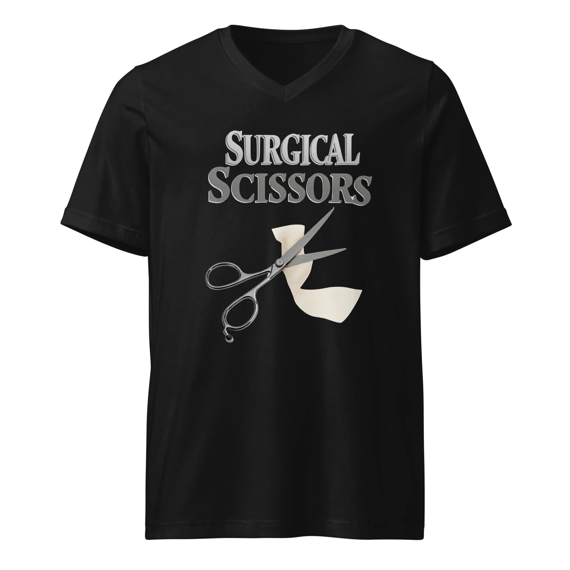 Surgical Scissors Graphic V-Neck Tee product image (1)