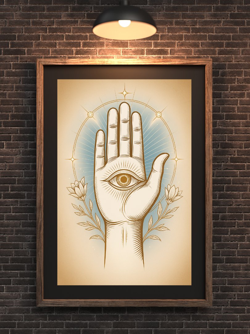 La Mano Sagrada del Ojo Protector - Arte Místico para la Paz Interior y la Protección Energética product image (6)
