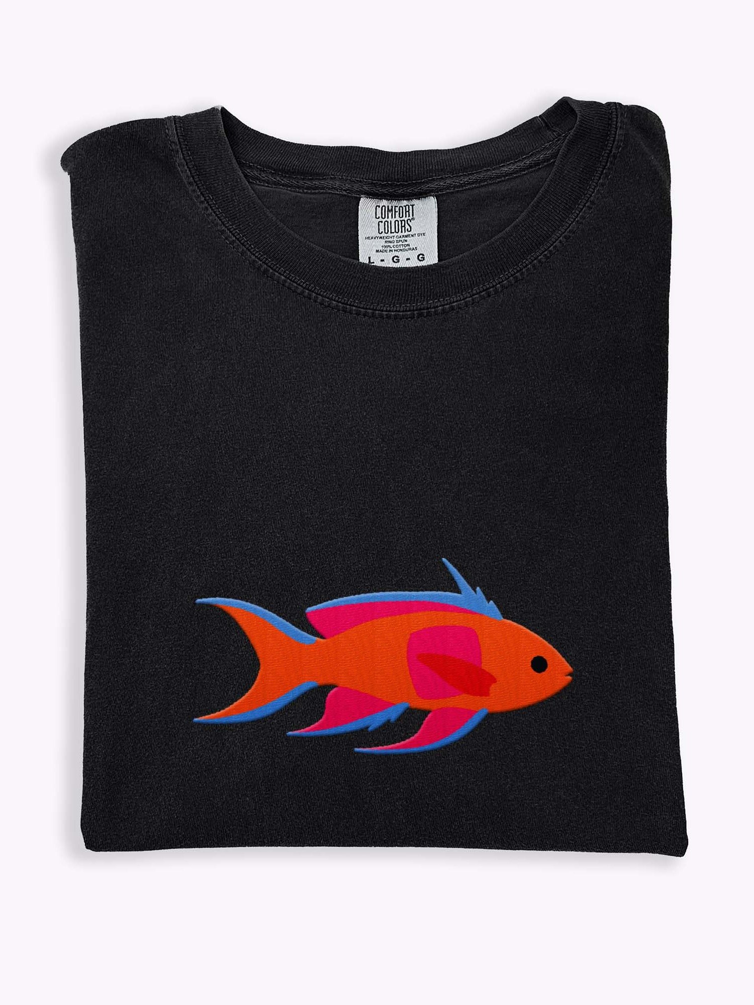 Squarespot Anthias Premium T-Shirt (Embroidered) for Reef and Marine Aquarium Lovers product image (1)