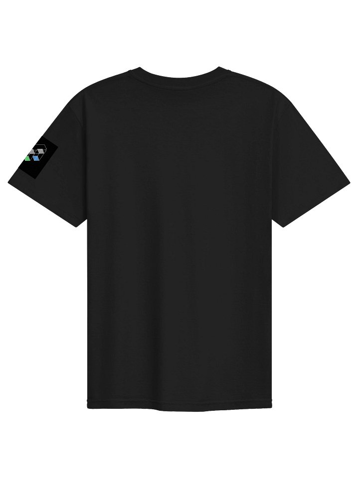 I'MN RGB-G Logo Chest+Sleeve logo on Black Tee product image (2)
