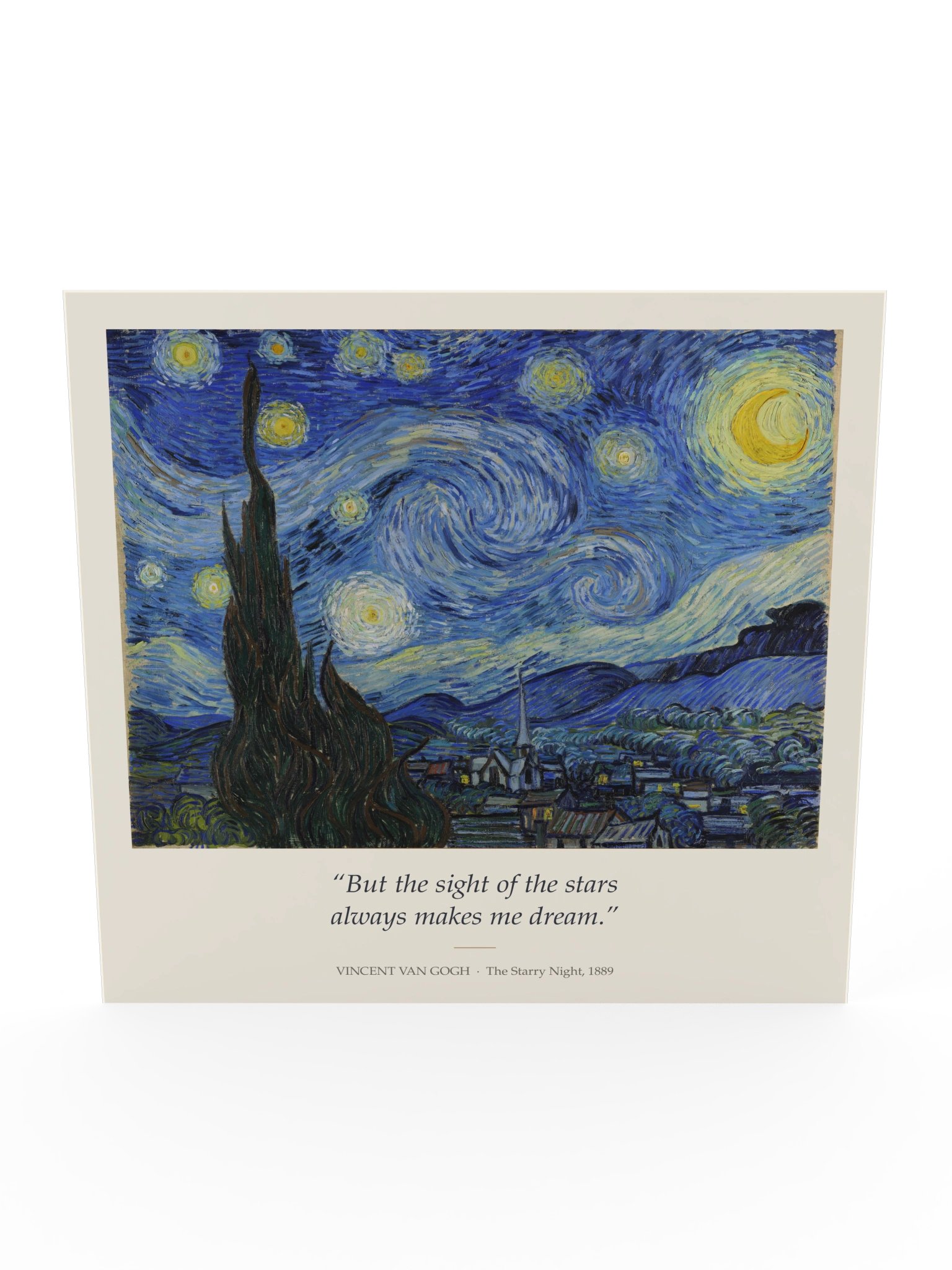 Vincent van Gogh – The Starry Night | The Stars Make Me Dream Poster product image (6)