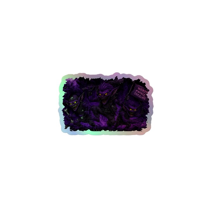 Mischievous Goblin Holographic Sticker Sheet product image (1)