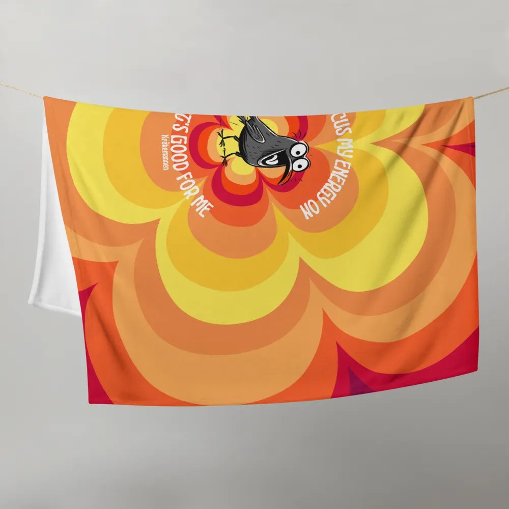 Throw Blanket 🧡 I will focus my energy on what's good for me (127 × 153 cm) product image (9)