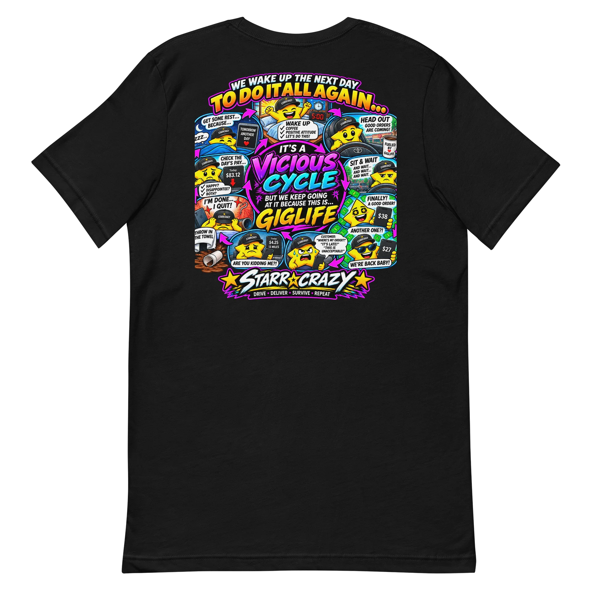 StarrCrazy Giglife – The Vicious Cycle Tee product image (6)