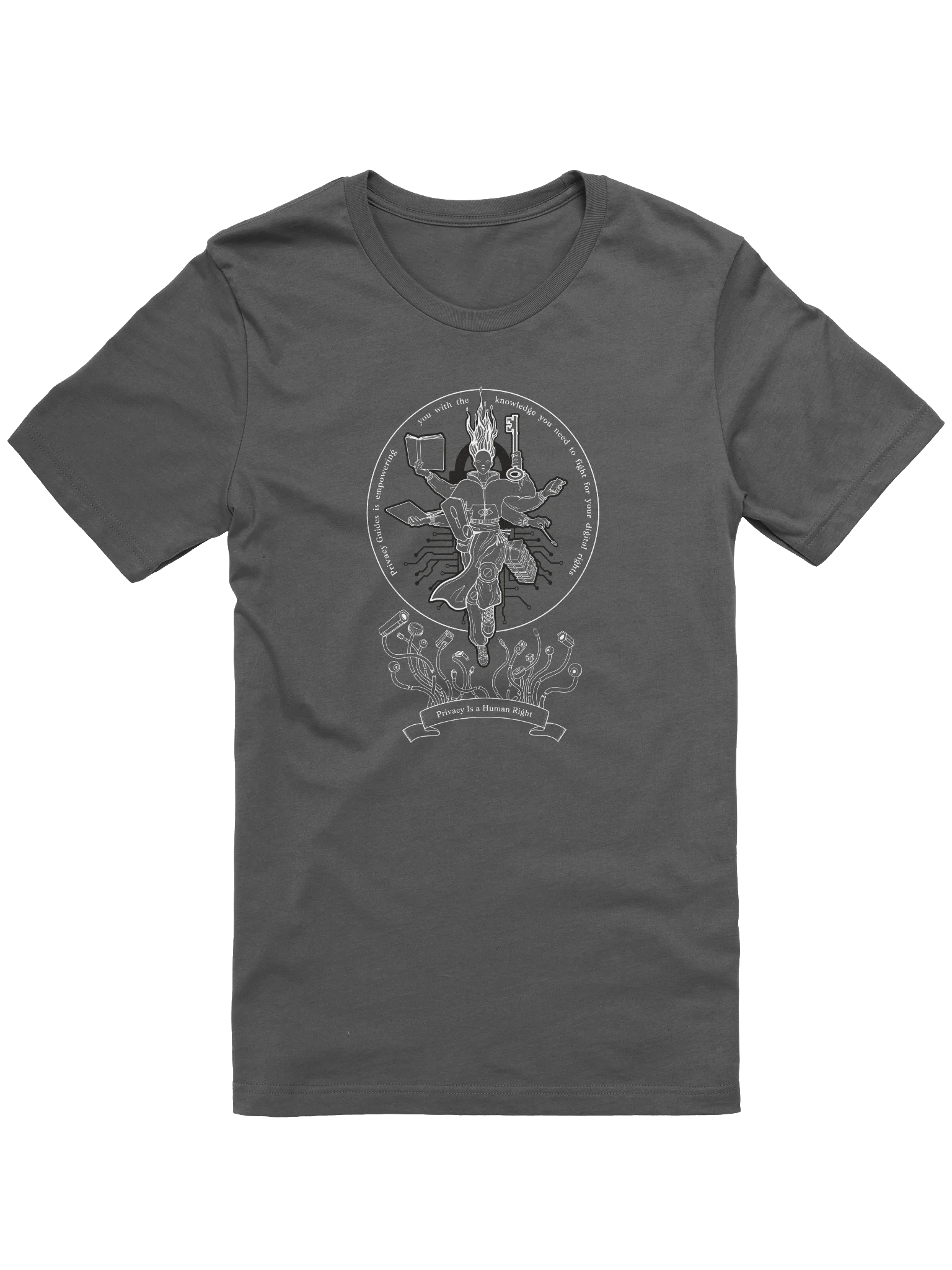 Defender of Privacy (in Dark Colors) - BellaCanvas Supersoft T-Shirt product image (1)