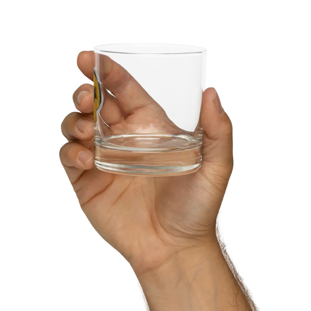 Don't Worry, Be Happy Skull Kid Rocks Glass product image (10)