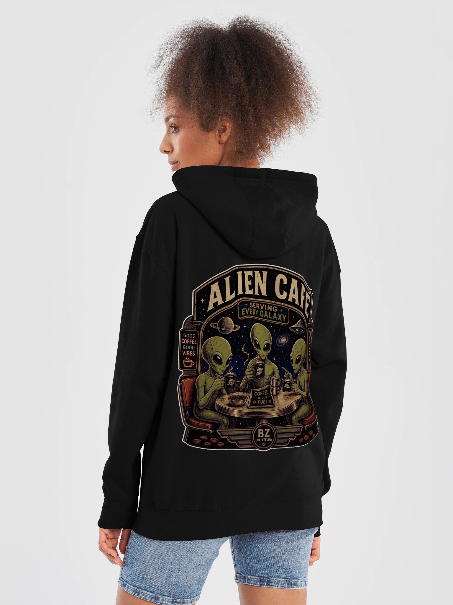 Alien Café – Serving Every Galaxy | Women’s Hoodie product image (49)