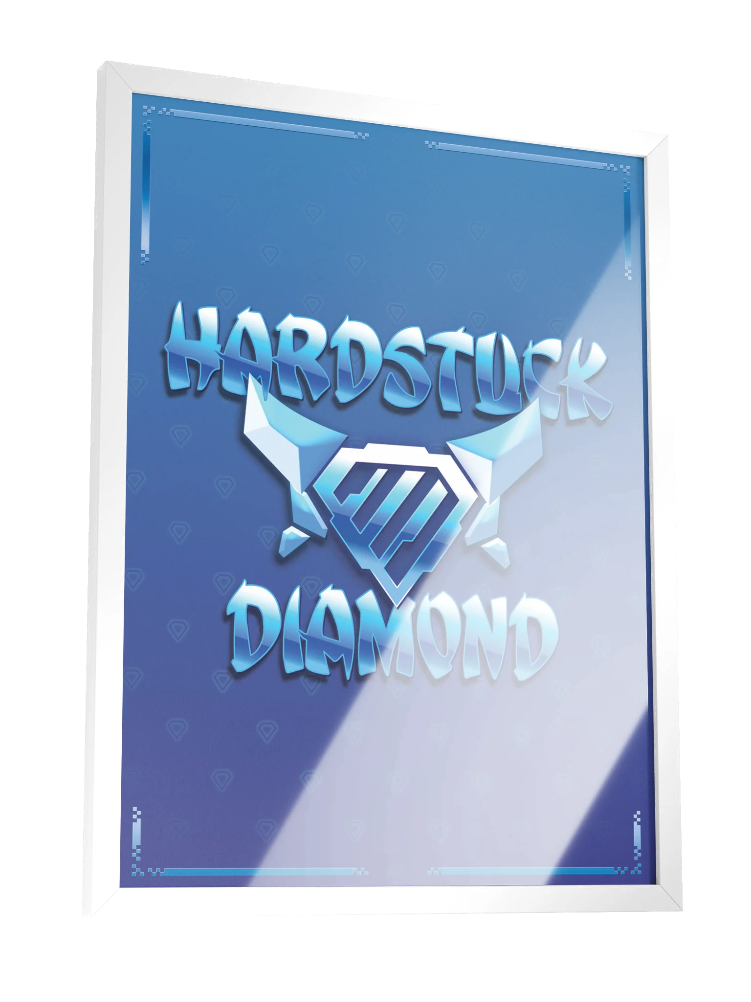 Hardstuck Diamond Framed Poster (Blue) product image (19)