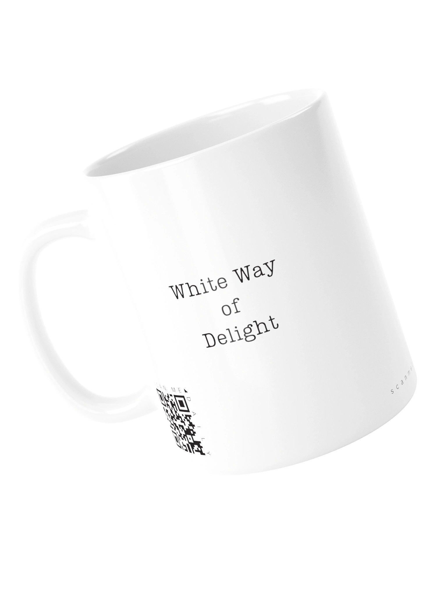 <i>White Way of Delight</i> • QR Mug<br /> With 160 Daily Quotes<br /> <small>Quotes from beloved novel<br />Anne of Green Gables (1908)</small> product image (6)