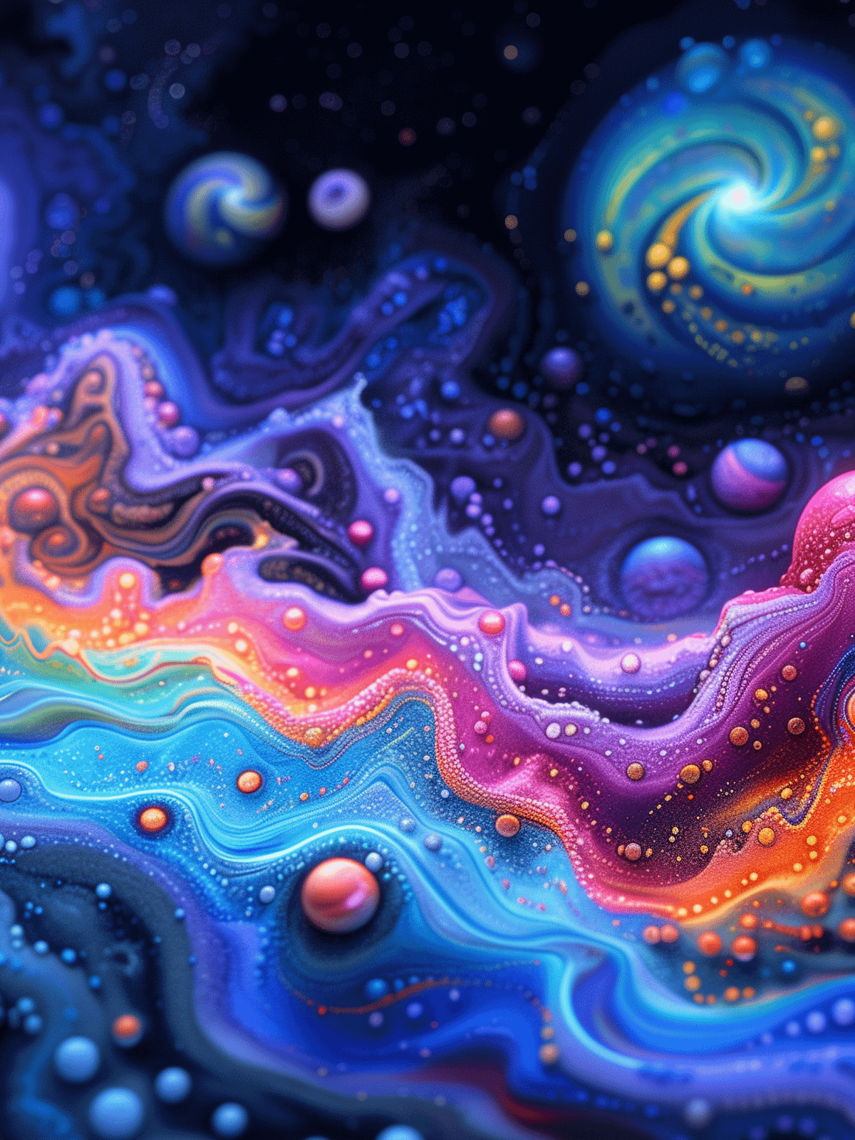 Calming and Relaxing Abstract Art Wallpaper Beautiful Aesthetic Visual ...