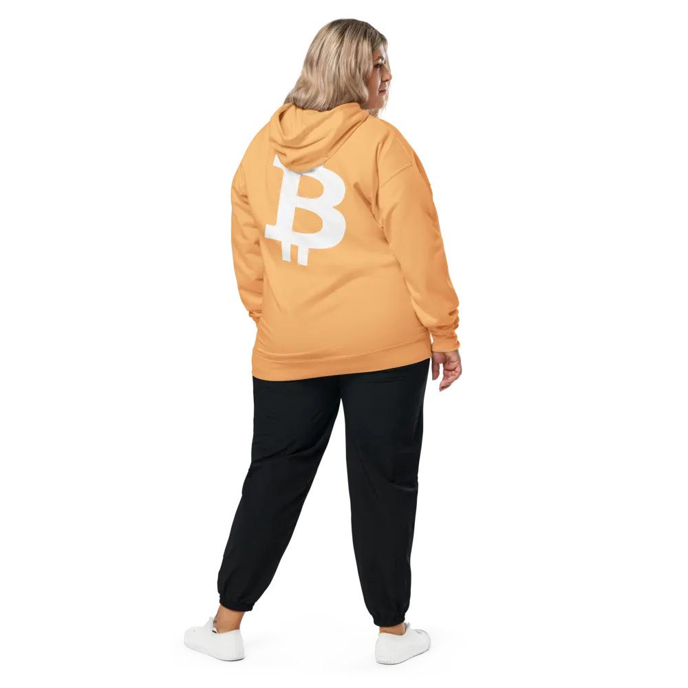 Embroidered ₿itcoin Orange-Peach Hoody product image (7)