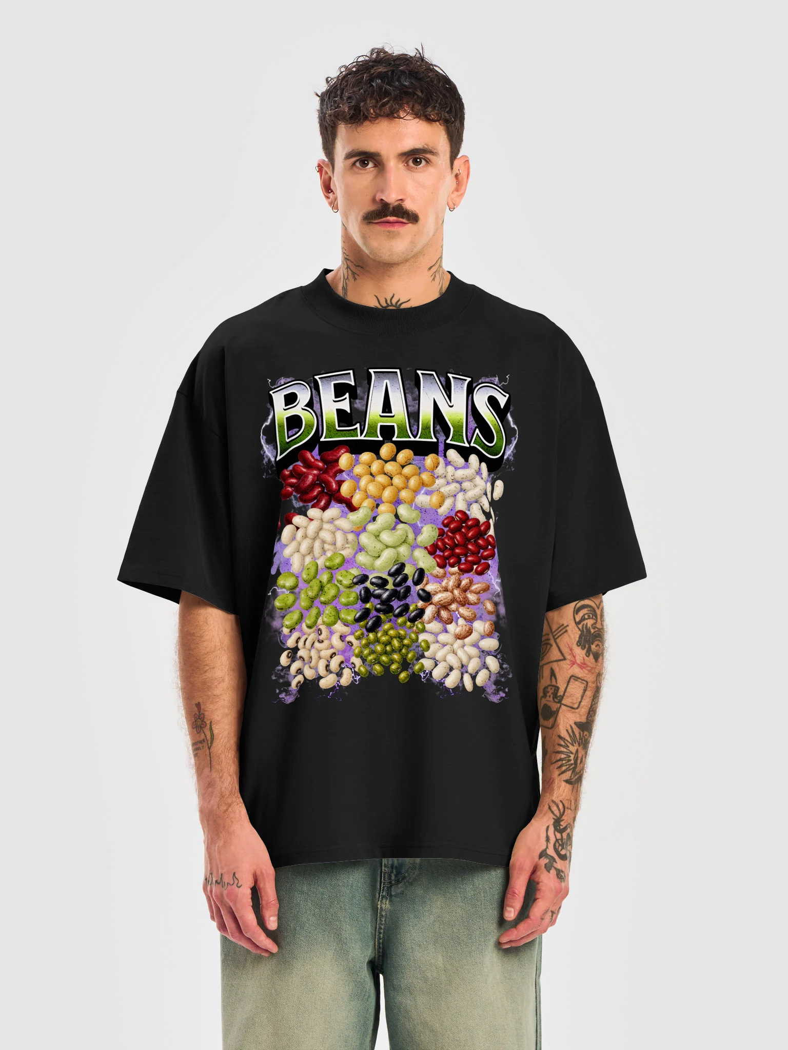 Grunge Beans Oversized Tee product image (3)