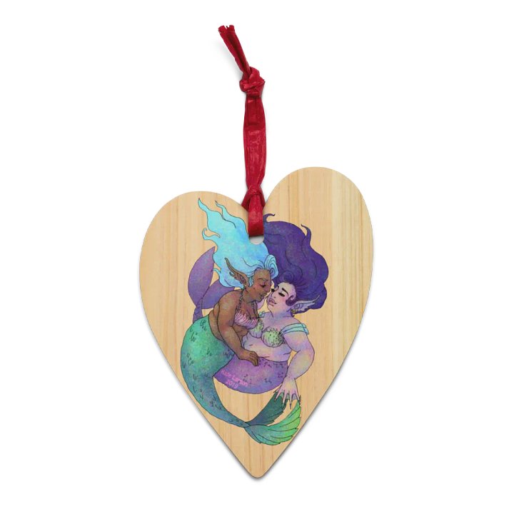 MerFolk Wood Charm Ornament (3 Available Styles!) product image (1)