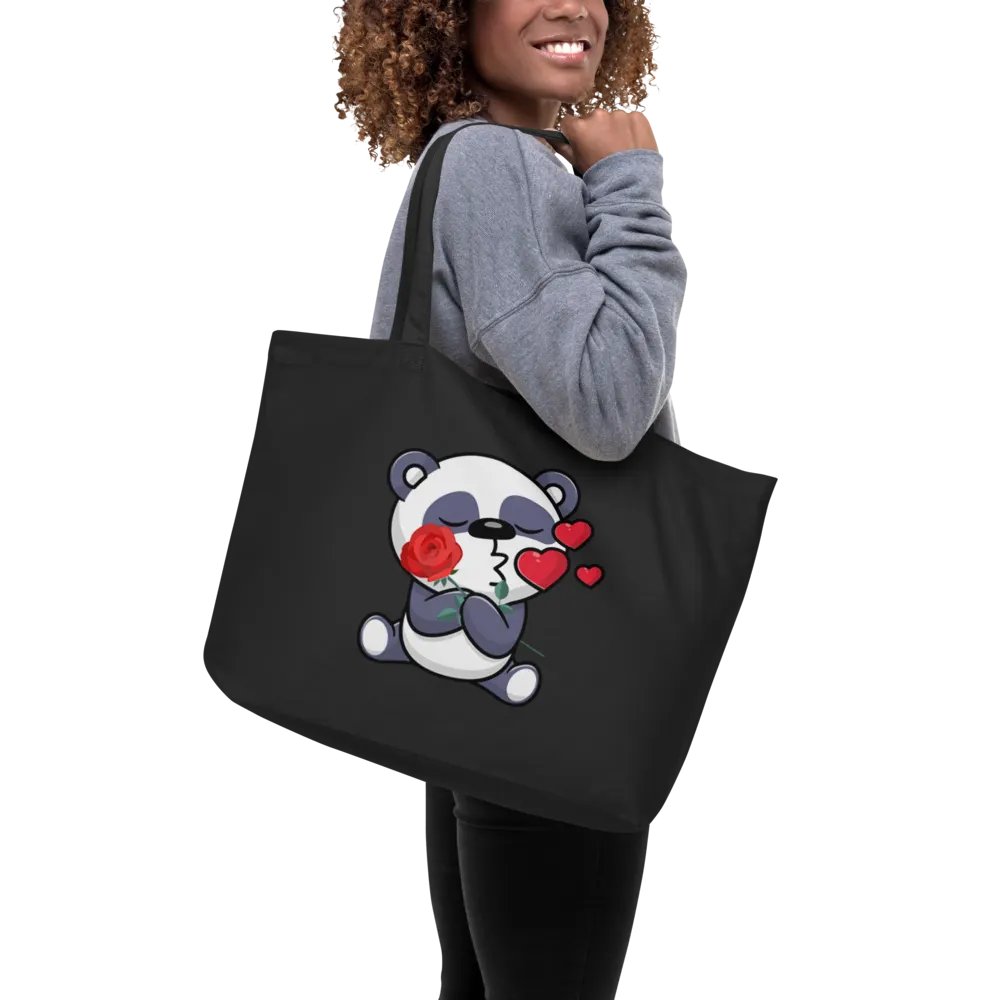 Panda Love Organic Tote Bag product image (9)