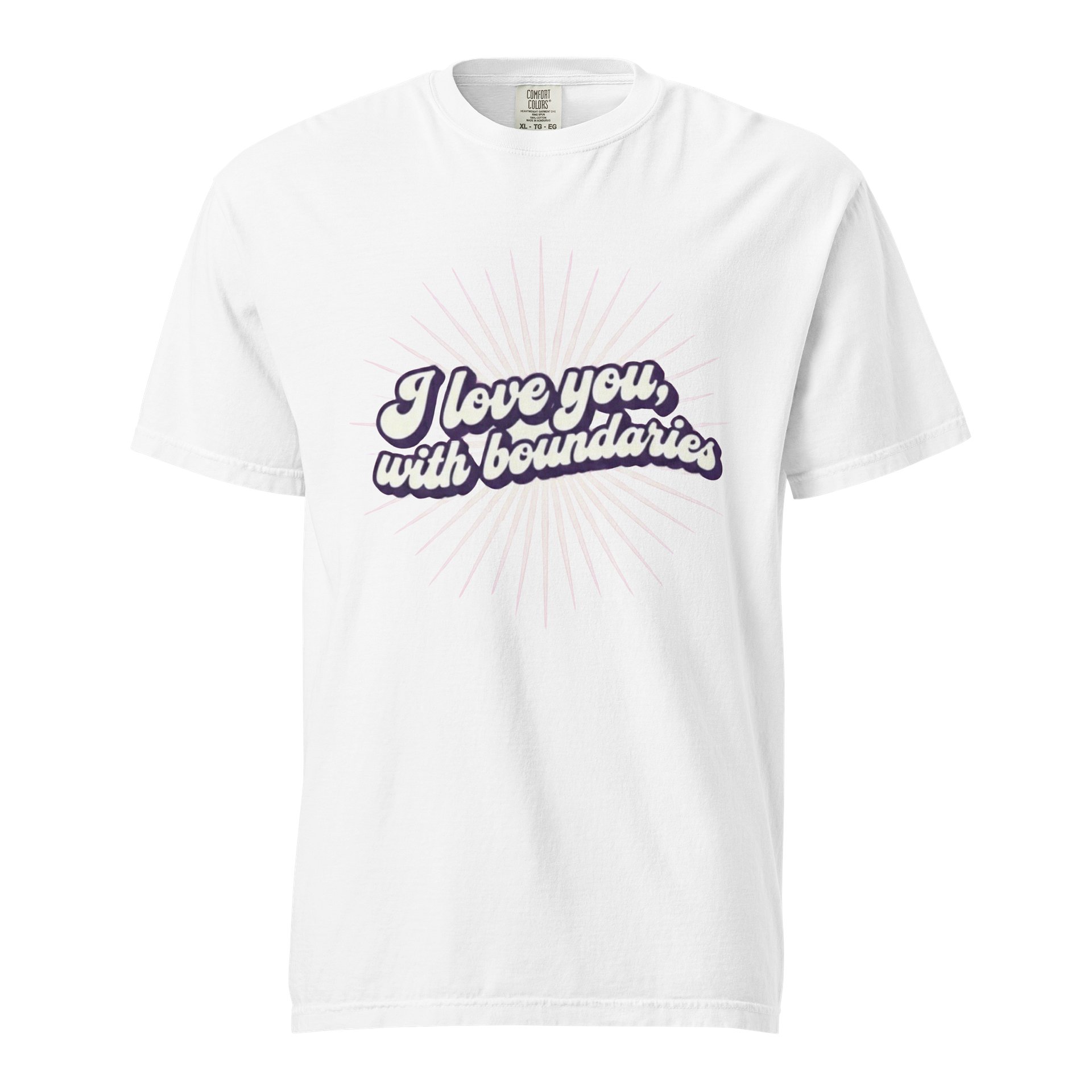 “I Love You With Boundaries” White T-Shirt product image (1)