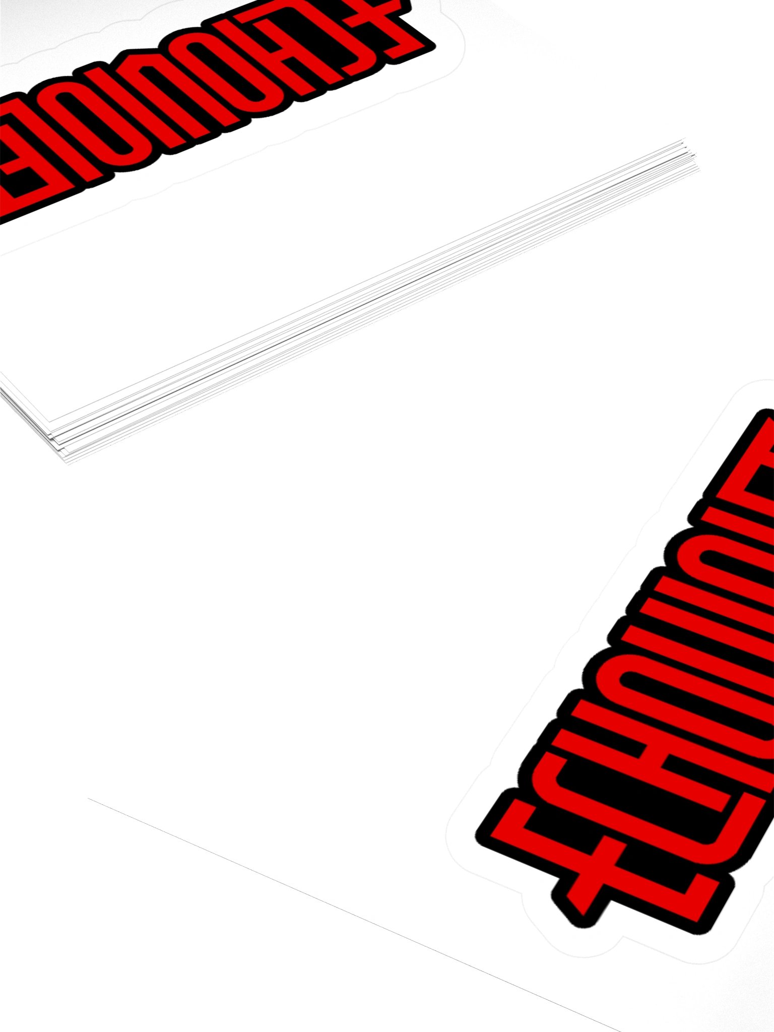 Echoviolet Red and Black Logo Kiss-Cut Stickers product image (4)