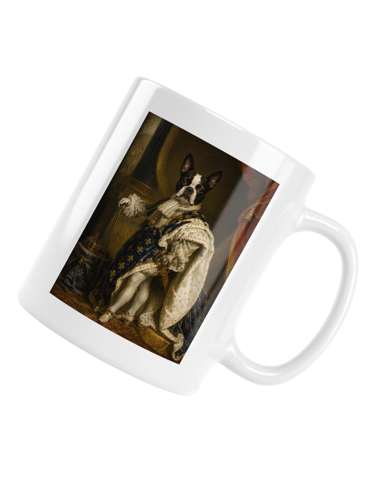 Boston Terrier Portrait of Louis XIV Mug product image (6)
