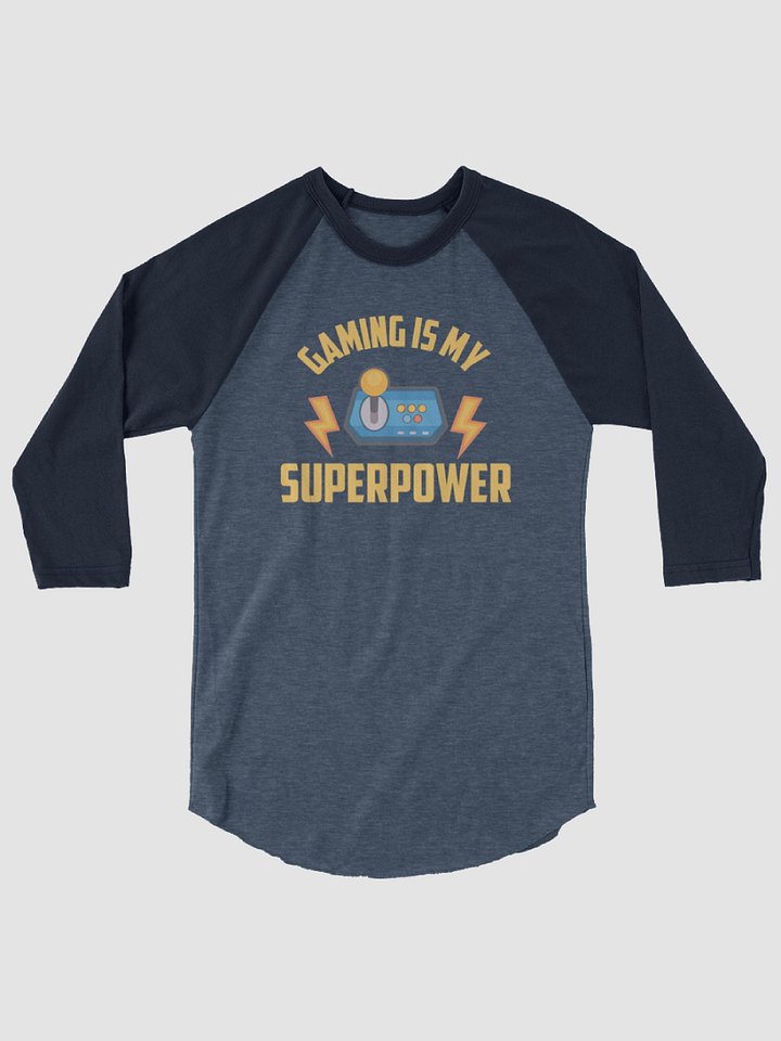 Gaming is my Superpower ~Tultex Fine Jersey Raglan Tee product image (1)