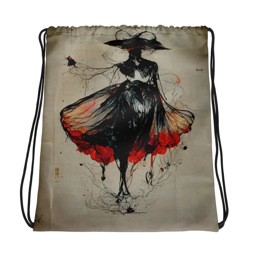 Flowing Elegance Drawstring Bag product image (1)