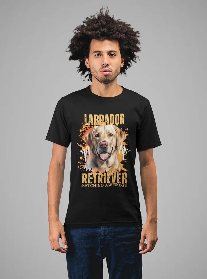 Dark Color Labrador Fetching Awesome Regular T-shirt product image (2)