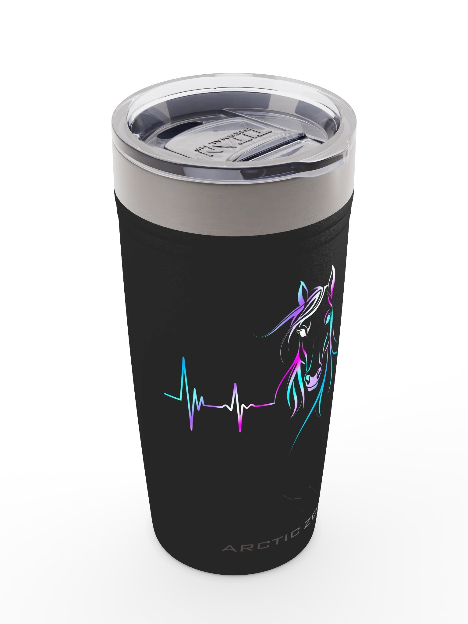 Arctic Zone Titan Thermal HP Copper Tumbler 20 oz, Colorful Horse Heartbeat Design product image (6)