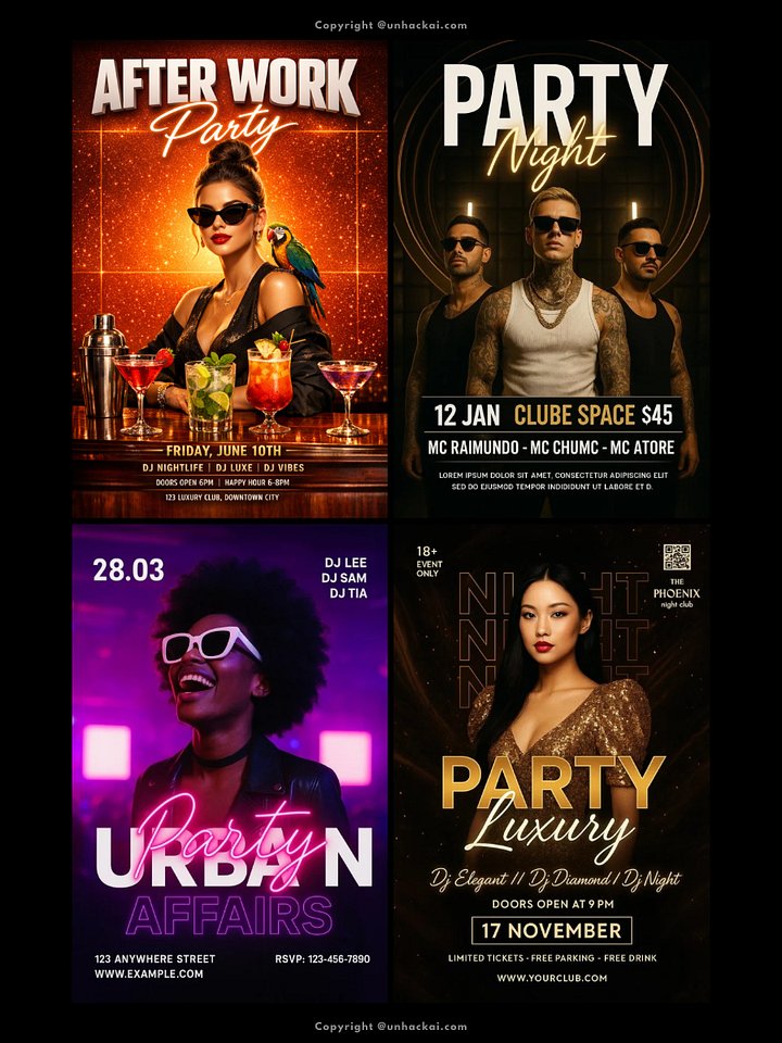 ChatGPT Party and Event Flyer Prompts product image (2)