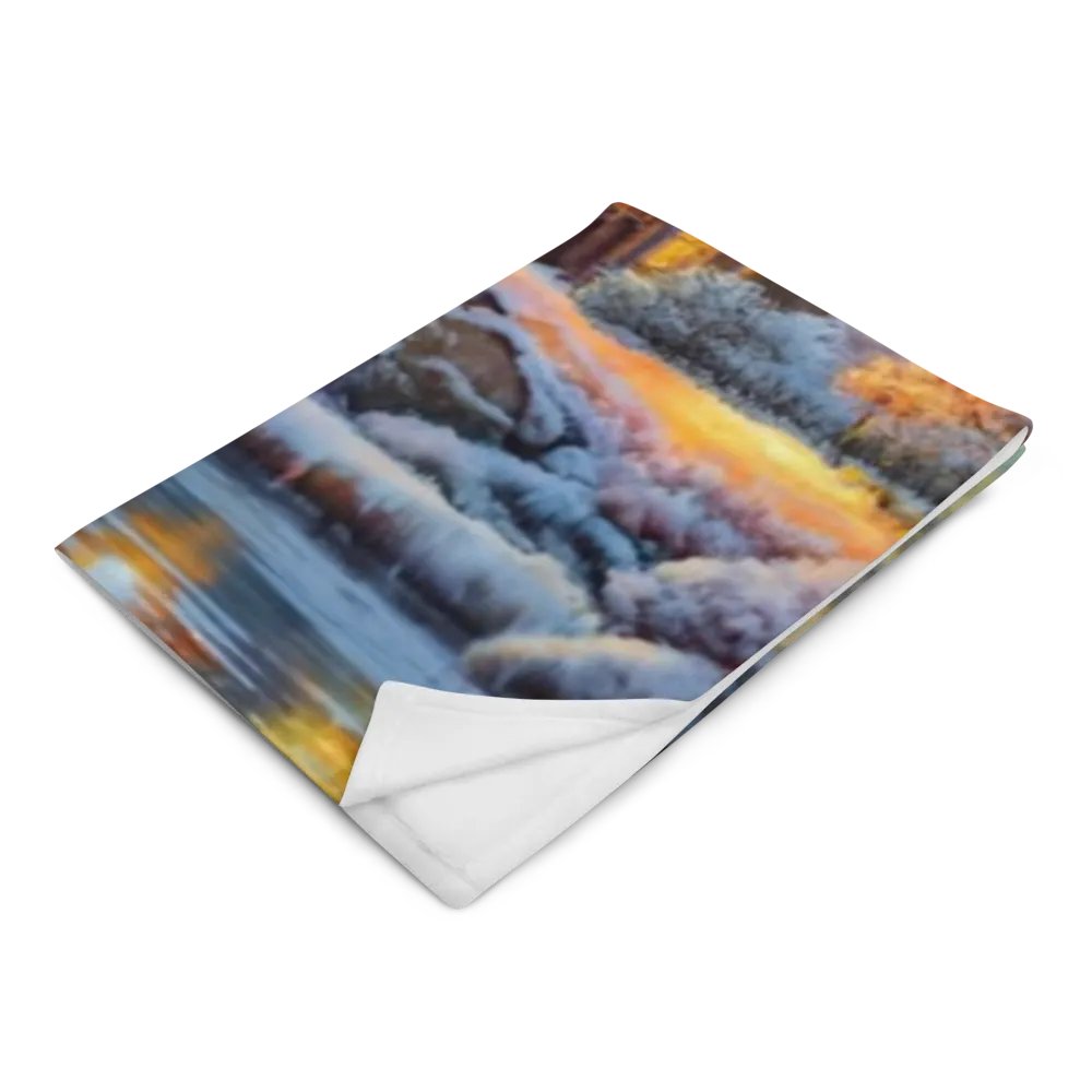 Winter Cottage Throw Blanket product image (5)