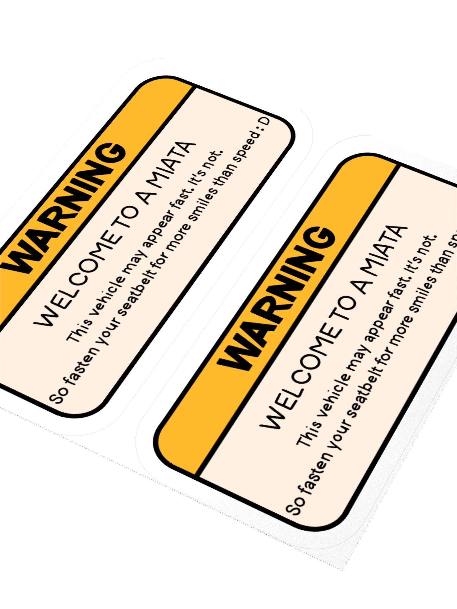 Roadster Warning Sticker product image (3)