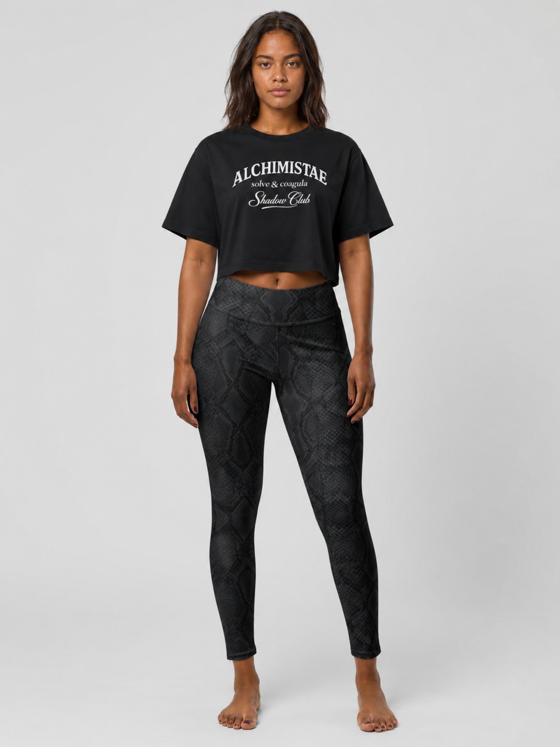LEGGING TAILLE HAUTE ULTRA-SOUPLE IMPRIMÉ PEAU DE SERPENT – ALCHIMISTAE product image (1)