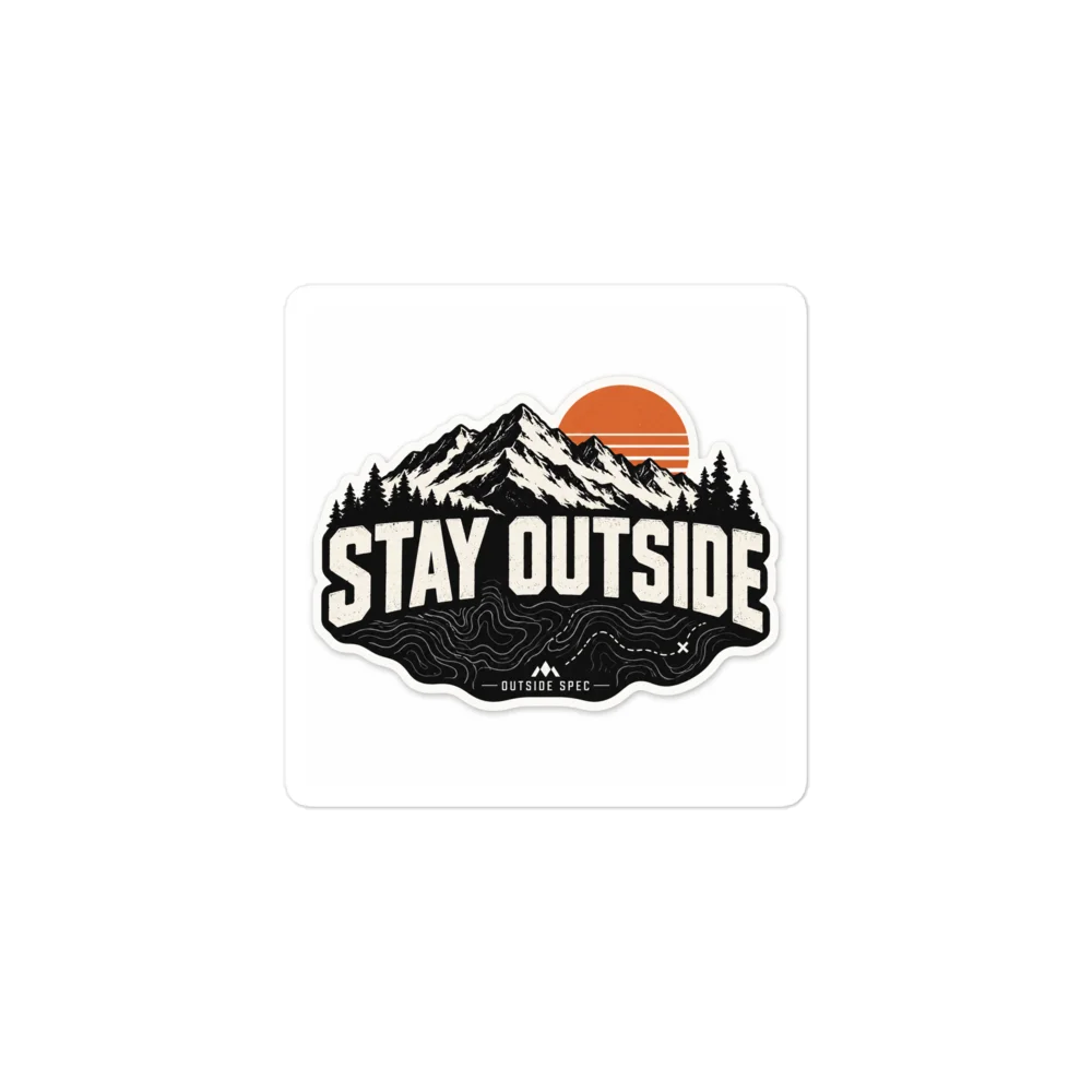 Stay Outside Mountain Adventure Sticker product image (1)