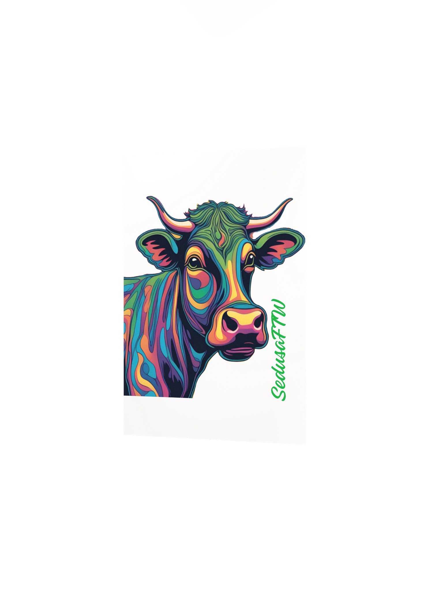 Rainbow Cow Poster product image (24)