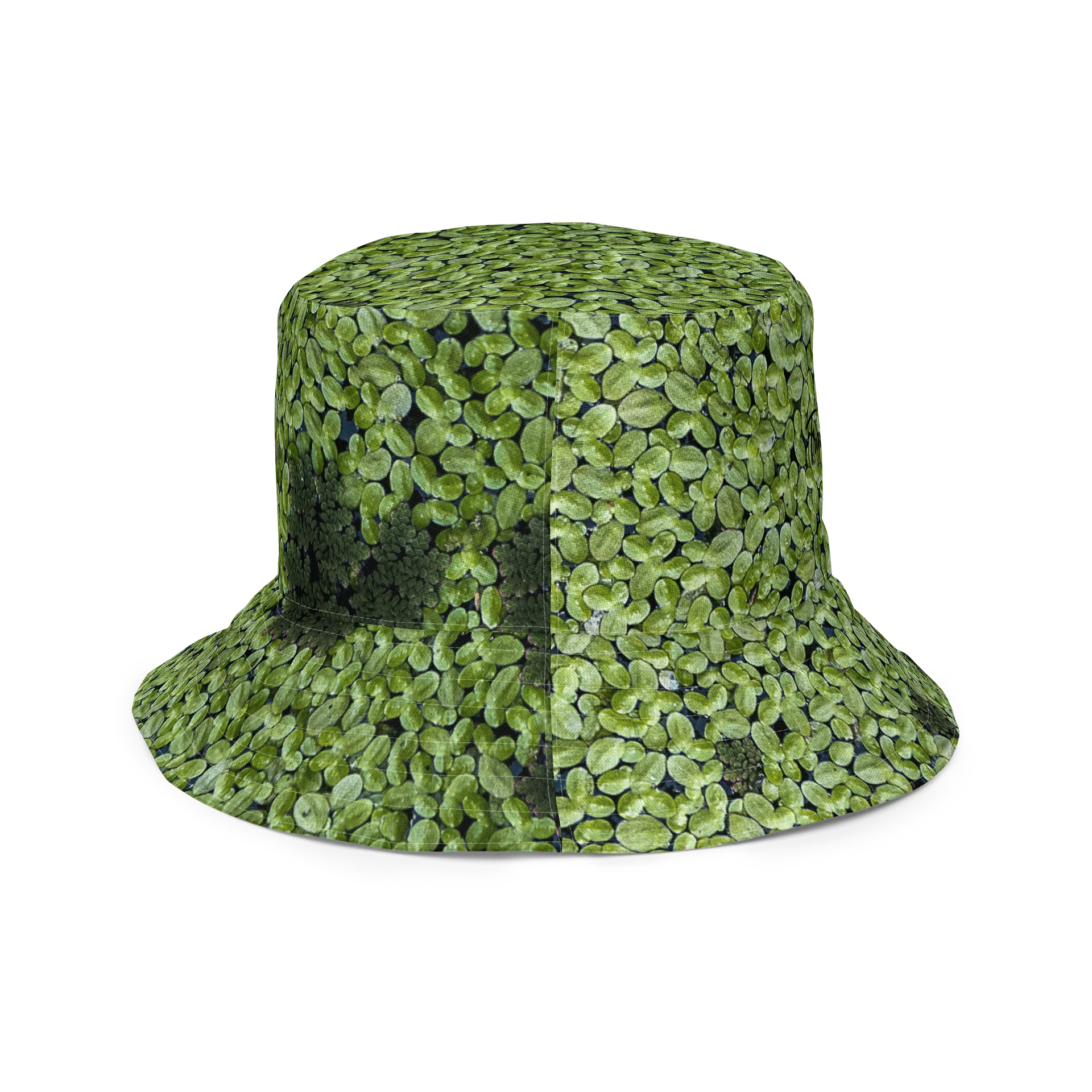 Golden Strata: Earthy Swirl Marble Pattern Reversible Bucket Hat | Botanical & Marble Sun Cap | Tiger Eye Outdoor Beach Hat product image (4)