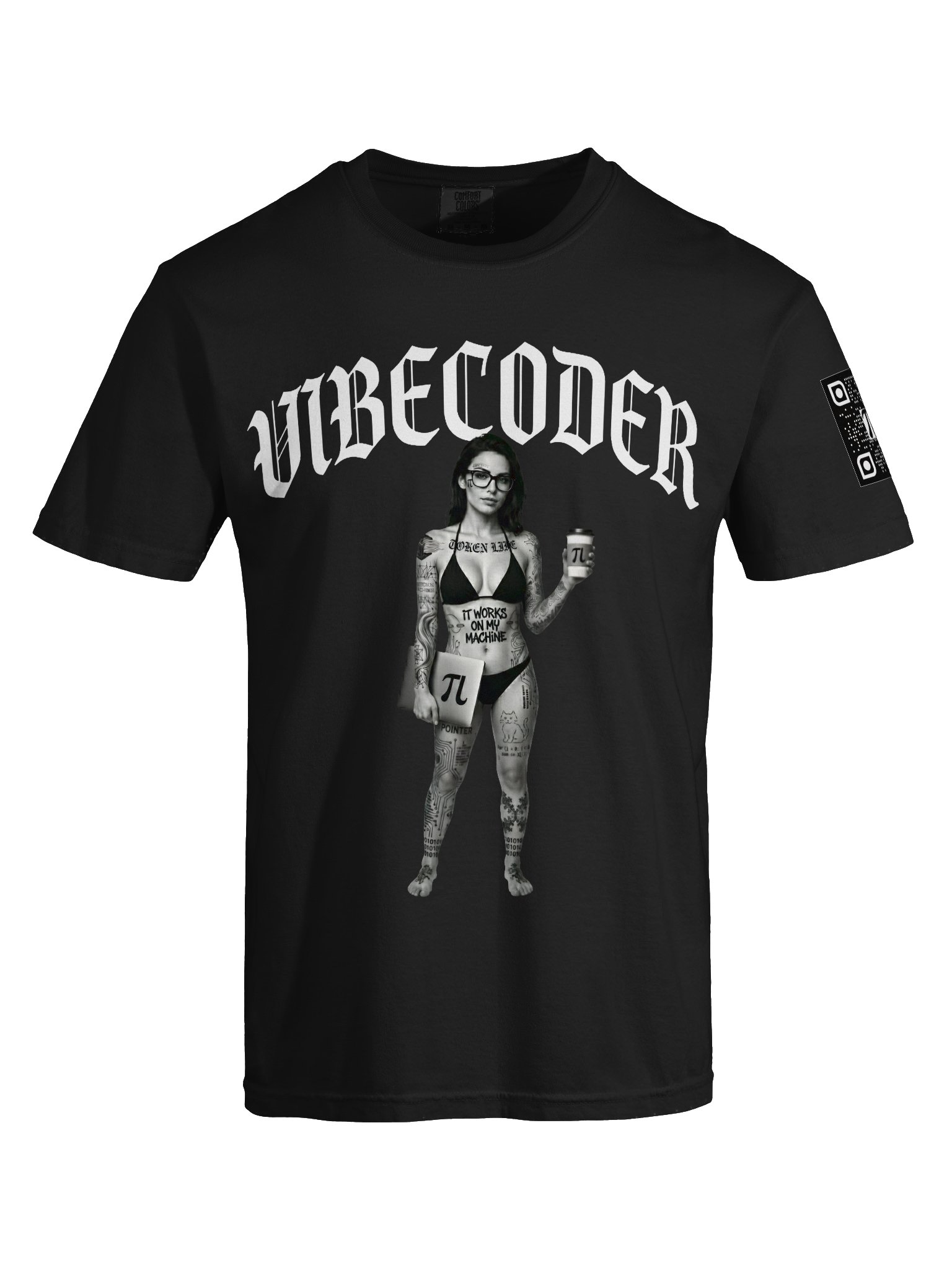 vibecoder girl t-shirt product image (7)