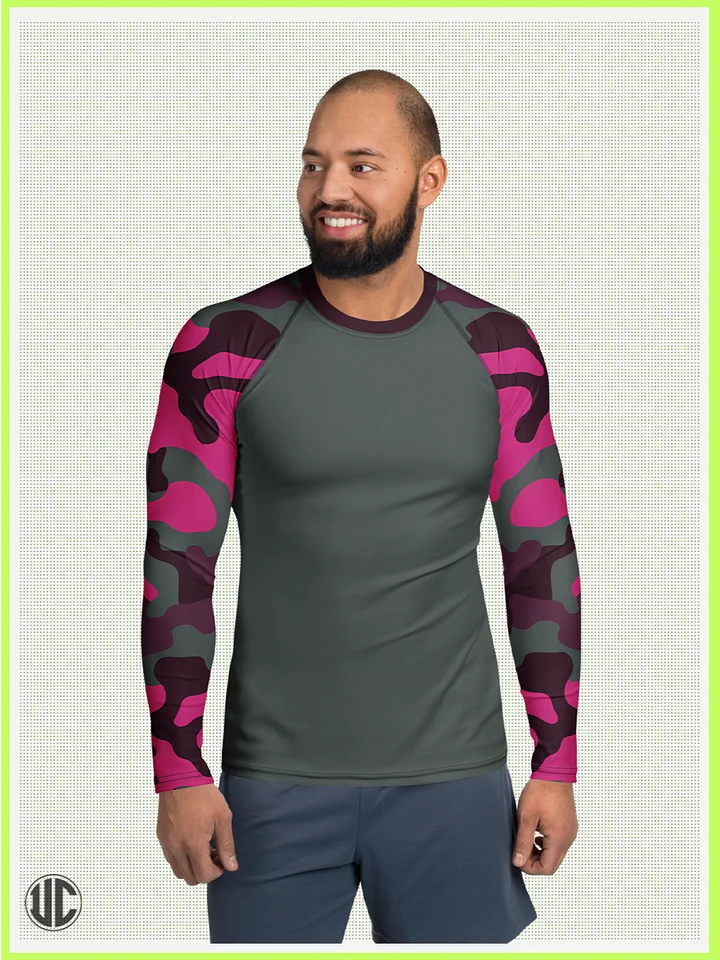 Savage Woodland Camo – Men’s Rash Guard product image (1)