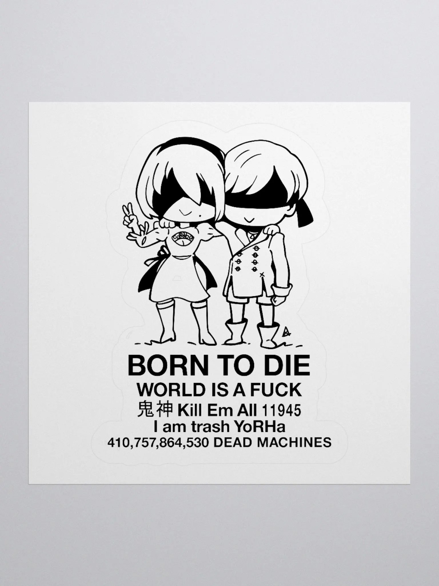 BORN TO DIE - STICKER product image (1)