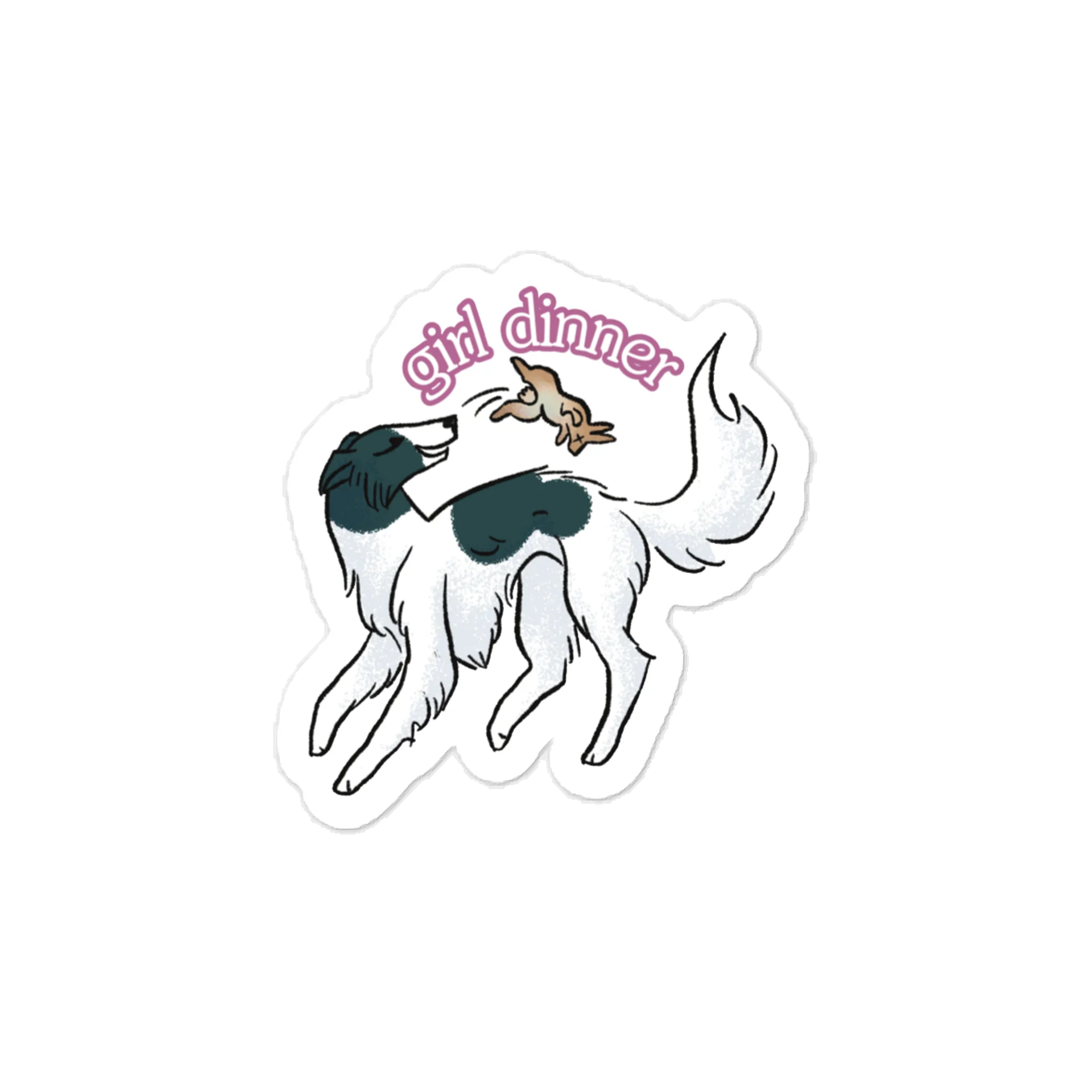 Girl Dinner Sticker - Spotted Black product image (1)