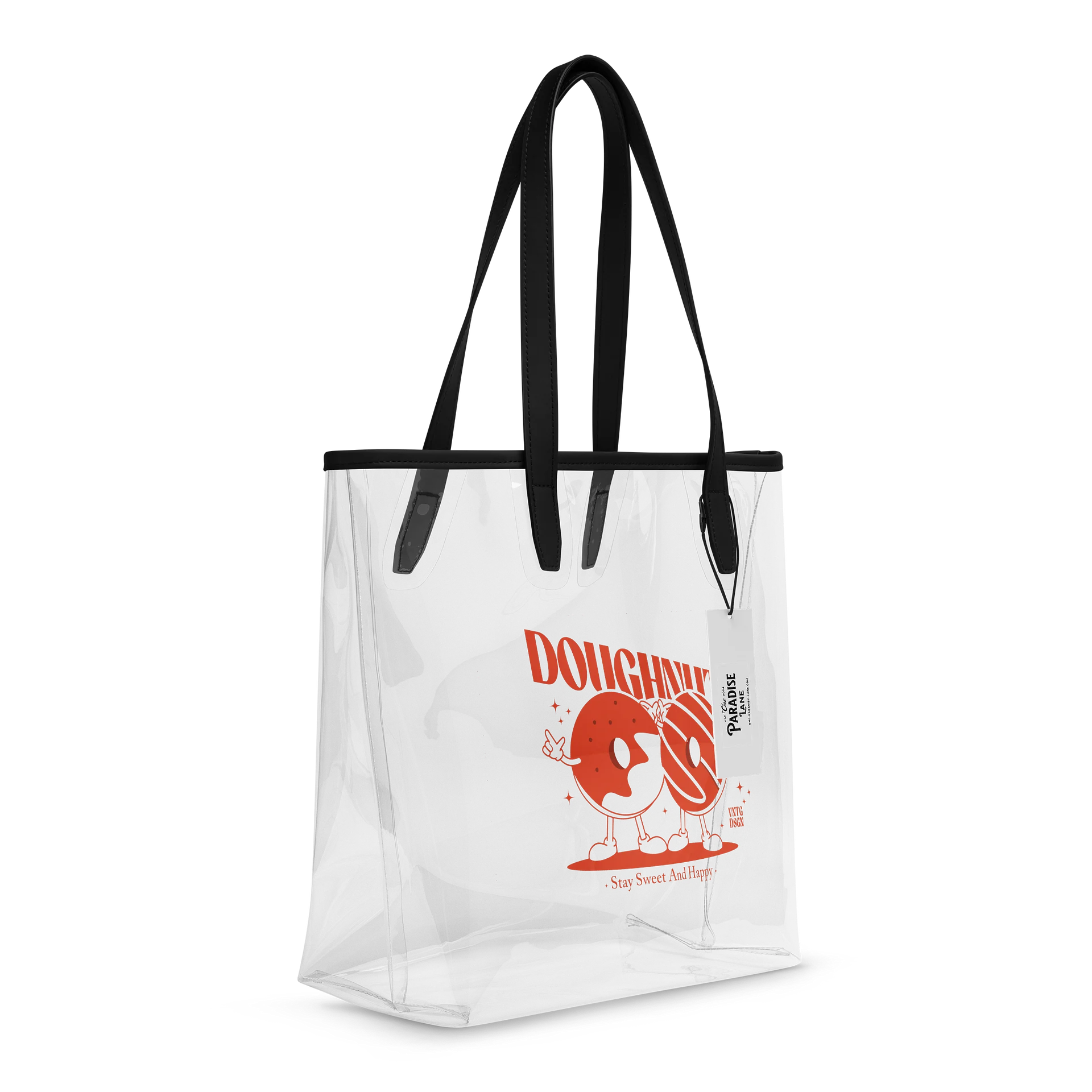Retro Doughnutz Clear Tote Bag product image (6)