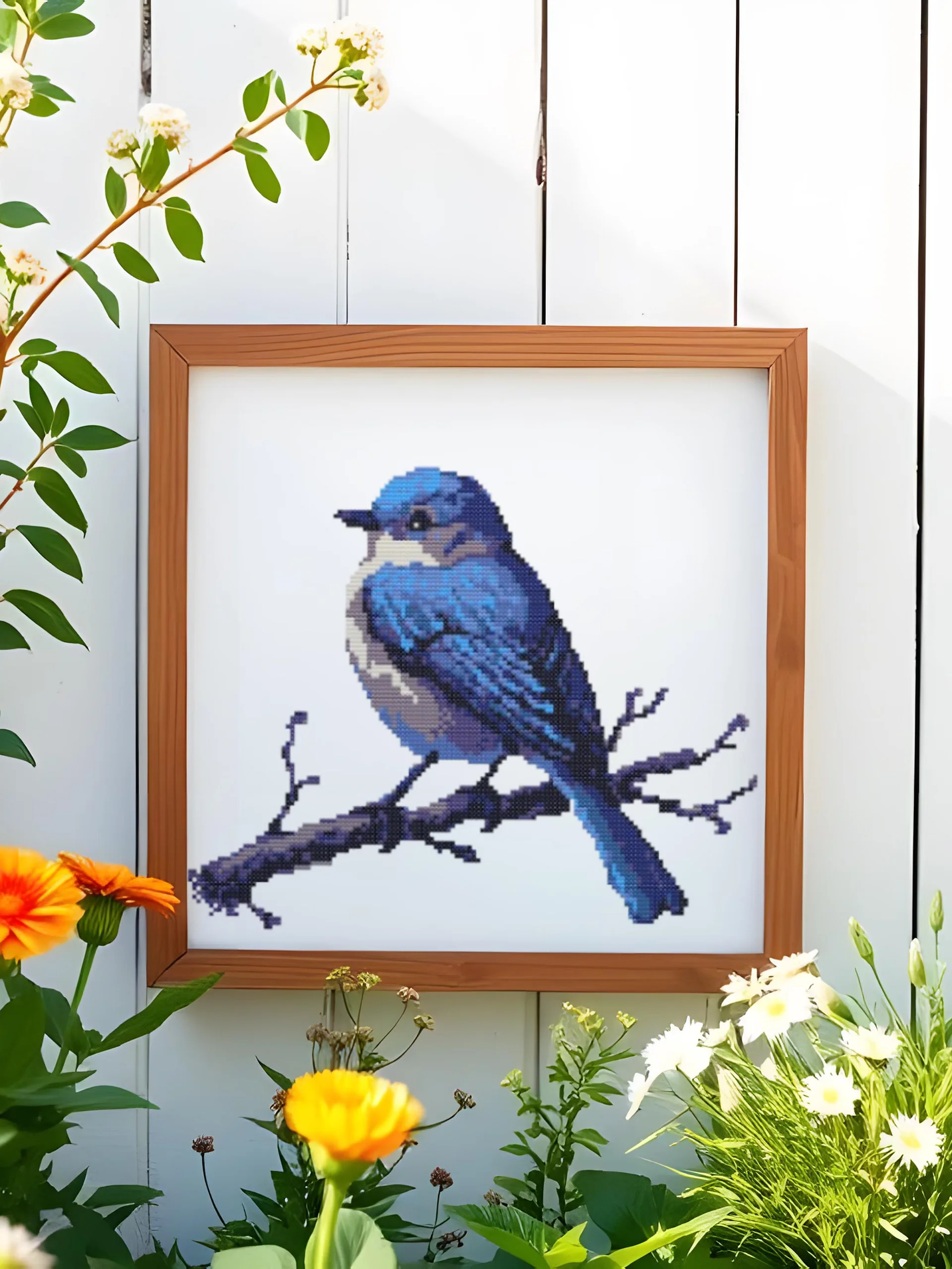 Blue Tit Cross Stitch Pattern product image (5)