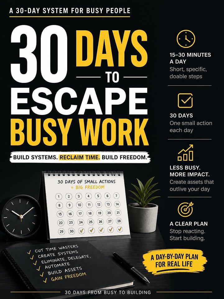 30 Days to Escape Busy Work product image (1)