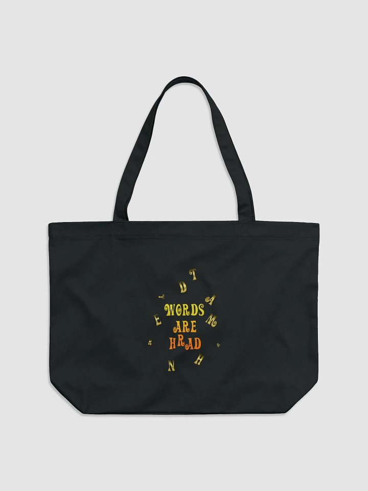 Words are Hrad Tote product image (1)